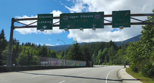 BC Ferries Road Sign